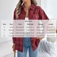 thumbnail image 3 of PFRNLFNo Boundaries Womens Flannel Shacket Fall Winter Long Sleeve Shirts Button Down Warm Plaid Jackets, 3 of 8