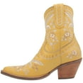 thumbnail image 3 of Dingo Womens Primrose Embroidered Floral Snip Toe Cowboy Ankle Boot, 3 of 5