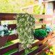 thumbnail image 1 of Cortina de pared de lavanda artificial - Flores artificiales de seda y plástico realistas para decoración de boda en porche de patio exterior, rosa púrpura blanco, 1 of 6