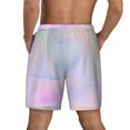 thumbnail image 4 of Gaeub Rainbow Mens Swim Trunks Stretch Beach Shorts Quick Dry for Men Swim Shorts Swimwear with Pockets- Large, 4 of 9