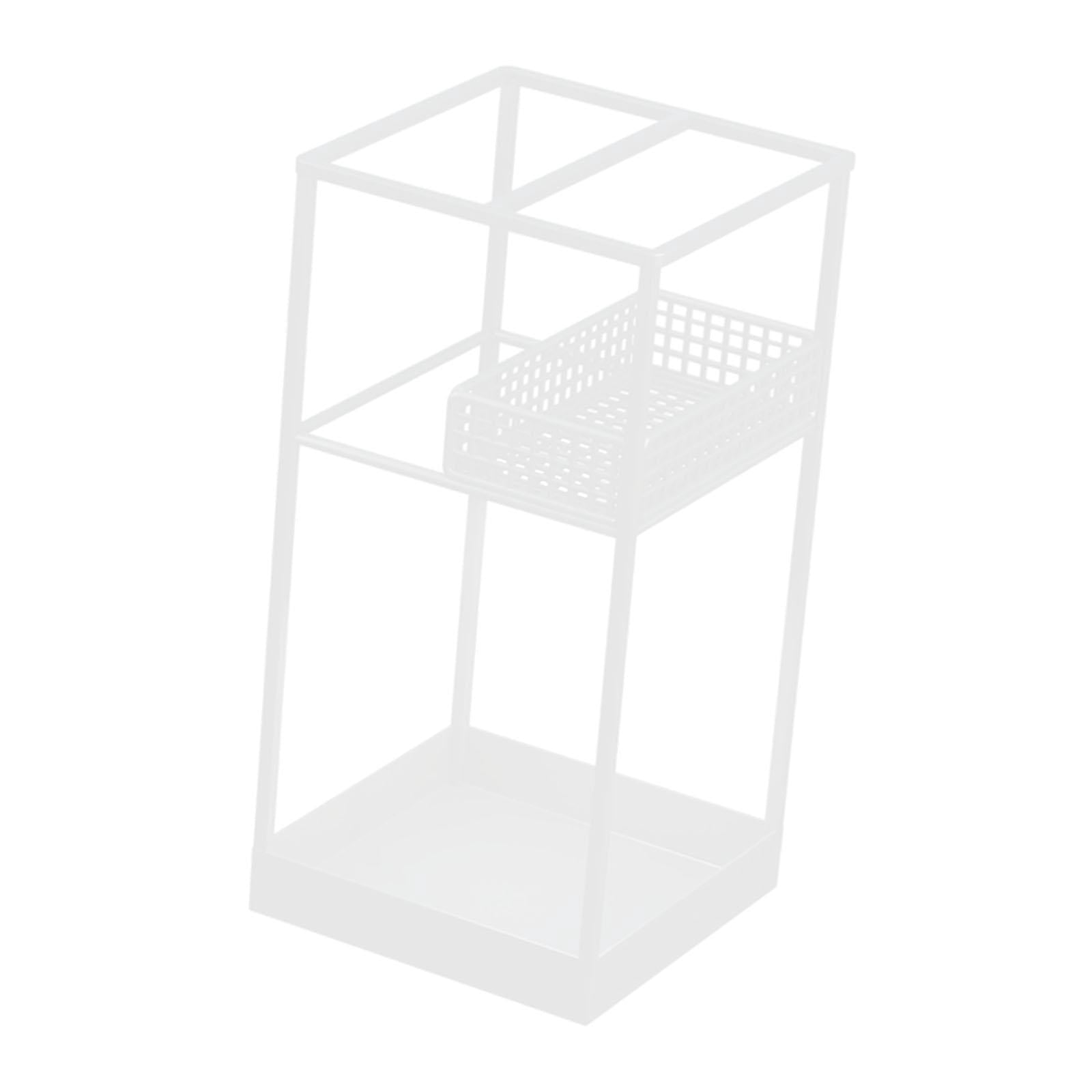 Fiocias Umbrella Stand Stable Space Saving Portable Convenient Umbrella Organizer Holder White