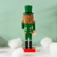 thumbnail image 5 of DecoracióN Cascanueces Figura de Madera Cascanueces Verde Roral Figuras DíA de San Patricio Cascanueces, 5 of 5