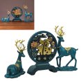 thumbnail image 1 of Juego de Figuras de Ciervos de la Suerte Estatua de Resina Tallada Exquisita Pintada a Mano Perfecta para Decoración del Hogar Estantería Soporte de TV Pasillo ANGGREK Otros, 1 of 8