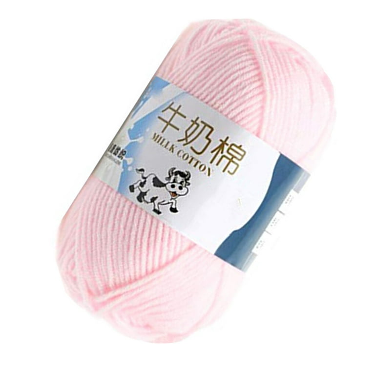 Multi Color Warm DIY Milk Cotton Yarn Baby Sweater Yarn Knitting Children Hand Knitted Knit Blanket Crochet Yarn, Size: 50