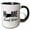 Black/White, variant on 3drose, Home Sweet Home. Connecticut State. White Background., 15oz Mug