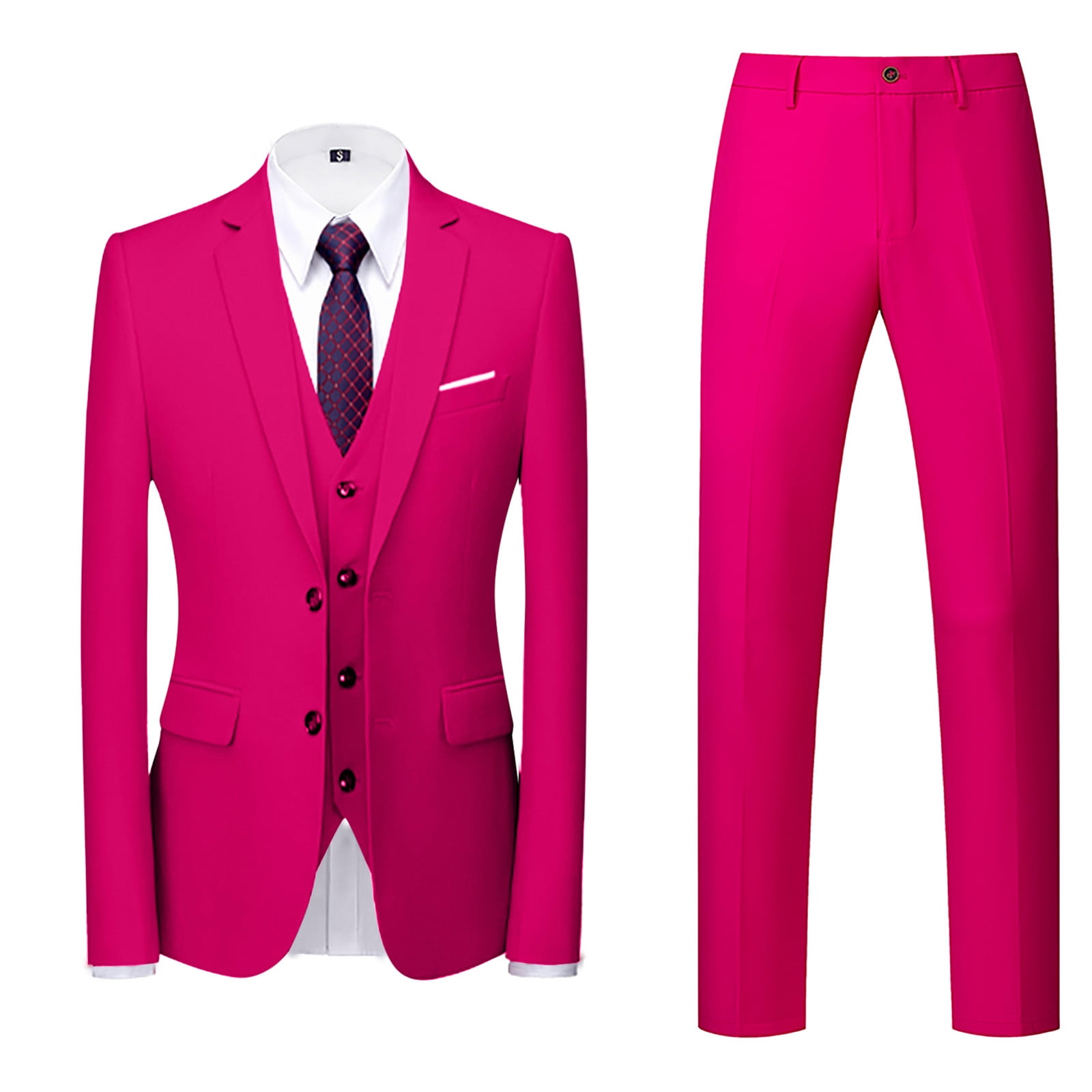 Aranja granulă balet dark pink suit for men Șapte academic Mai degraba