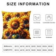thumbnail image 5 of JRXY Sunflower Throw Pillow Cover Couch Pillow Case Square Outdoor Pillow Sofa Bed Lumbar Pillowcase Decorative White, 5 of 5
