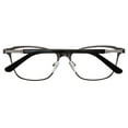 thumbnail image 4 of Tango Optics Browline Metal Eyeglasses Frame Luxe RX Stainless Steel Catherine Johnson Grey For Prescription Lens -, 4 of 6