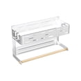 thumbnail image 1 of VONKY Racks In One Place For Easy Access Magnetic Refrigerator Storage white double-deck, 1 of 6