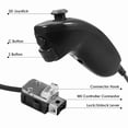 thumbnail image 2 of DEBGFS Nunchuck Wii Nunchuk Video Game Controller Remote For Nintendo Wii Wii U Console,Red, 2 of 9