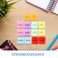 thumbnail image 3 of KAKOWELY 14Pcs Household Paper Clips Adorable Sealing Clips Multi-function Plastic Clips Office Accessory,1.26"X1.18"X0.87", 3 of 4