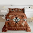 thumbnail image 2 of Homewish Peru Abstract Aztec Bedding Comforter Set for Men, Western Cactus Plant Twin Comforter Sets, Bohemian Hippie Theme Reversible Bedding Set, Super Cozy Room Decor, 2 Pieces, 2 of 8