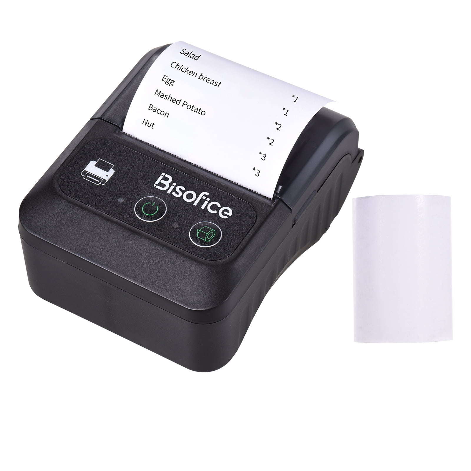 Bisofice Portable Wireless 58mm 2 Inch Thermal Receipt Printer USB Bill