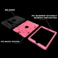 thumbnail image 6 of Case for iPad Mini 5 (2019), Slim Duty Drop Proof Shockproof Protective Armor Cover with Built-in Stand for Apple iPad 7.9 Inch 2019 Release (Black+Rosered), 6 of 7