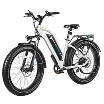 Magicycle Cruiser Pro Step-thru Electric Bike, 750W Motor, 52V 20Ah Battery, 26*4 inch Fat Tires, 28mph, 100 Miles , Hydraulic Disc Brake, Hydraulic Suspension Front Fork, Shimano 7 speed