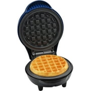Kitchen Selectives Mini Waffle Maker - Classic Waffle Iron for Breakfast, Snacks & Desserts - Nonstick Coating for Easy Cleanup - Compact & Portable - Cobalt Blue