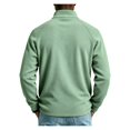 thumbnail image 4 of Men's Sweatshirt Full Zip Up Stand Collar No Hood Casual Jackets with Pockets Long Sleeve Mock Neck Fall Warm Coats, 4 of 6