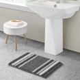 thumbnail image 2 of VCNY Home Aiden Jacquard Chenille Noodle Bath Rug, 17 x 24, Dark Grey, 2 of 4