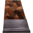 thumbnail image 2 of Custom Size Runner Rug Geometric Triangle Patchwork Brown Cut to Size Rug Runner Customize Your Own Runner Rug, 2 of 9