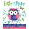 Club Pack of 48 Fold-Over w/ Attachment Owl Pal Birthday Party Paper Invitations 6"