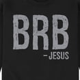 thumbnail image 3 of Instant Message - Brb Jesus - Men's Crew Neck Fleece Pullover, 3 of 6