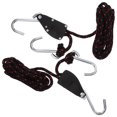 thumbnail image 3 of SHISUYAN 2 PCS Pulley Ratchets Kayak and Canoe Boat Rope Lock Tie Down Strap 1/4 Inch Heavy Duty Adjustable Rope Hanger 136KG Weight Capacity, 3 of 9