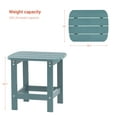 thumbnail image 2 of CHYVARY Outdoor Side Table, Adirondack Coffee Table Made of All-Weather Poly Lumber for Patio, Beach, Garden and Deck,Lake Blue, 2 of 6