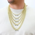 thumbnail image 6 of Nuragold 14k Real Yellow Gold Royal Monaco Miami Cuban Link Necklace 16"-30" (5mm-17mm) Italian Jewelry for Men & Women, 6 of 22
