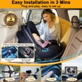 thumbnail image 2 of Cámara para automóvil de bebé Asiento trasero Fácil: configuración Imágenes claras HD 1080P Visión diurna/nocturna Sin demora Vigile al pequeño mientras conduce Cable largo Fácil de ocultar para vehíc, 2 of 5
