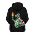 thumbnail image 6 of Chaqlin Funny Dinosaur American Flag Lightweight Zip Up Hoodie for Girls Long Sleeve with Pockets Comfy Casual Outerwear Teens Size 14-16, 6 of 7