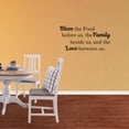 thumbnail image 1 of Wall Decal Quote Bless The Food Before Us The Family Beside Us And The Love Between Us Vinyl Art Decor Lettering Words PC917-L, 1 of 5