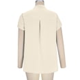 thumbnail image 5 of Vmvidoty Womens Tied Tops V Neck Short Sleeve Summer Shirts Babydoll Tops Dressy Casual Blouses Khaki M, 5 of 9