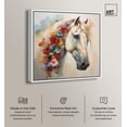 thumbnail image 2 of The Grace of Nature Canvas Horse Wall Art by Art Remedy, White Frame, 20" x 20", 2 of 7