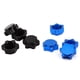 thumbnail image 2 of 8 Piezas de Aluminio, Cubierta de Cubo de Rueda, Cubierta Antipolvo, Tuerca Hexagonal de 17 mm para Coche RC 1/8, Azul, 2 of 6