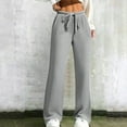 thumbnail image 2 of Bovemsi Womens Pants Knit Wide Leg High Elastic Waist Sweater With Travel Pants, 2 of 9