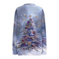 thumbnail image 6 of yoeyez Christmas Sweatshirt for Women Half Zip Up Sweatshirts Loose Round-Neck Xmas Tree Pullover Long Sleeve Holiday Gift Tops, 6 of 6