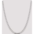 thumbnail image 5 of Sterling Silver 5.7mm Flat Cuban Anchor Chain (22 X 5.7) Made In Italy qfan150-22, 5 of 5