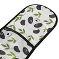 thumbnail image 2 of Dailycode Double Sided Oven Mitt with Loop Heat Resistant Kitchen Long Potholders 7" x 35" Cartoon Panda Face and Leaf, 2 of 6