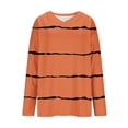 thumbnail image 6 of Womens Striped Long Sleeve Sweater 2026 Spring V-Neck Crop Tops Casual Soft Pullover Basic Tees Loose Fit Blouses, 6 of 6