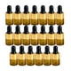 thumbnail image 1 of 20 frascos cuentagotas con vial de vidrio vacío, mini frascos a prueba de fugas, esenciales Marrón Dorado, 1 of 9