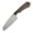 Nitro V&Copper Carbon Fiber, variant on Kansept Valk Fixed Blade 3"Stonewashed Nitro V Blade, Ivory G10 Handle,Sparrow Knife Design,G019A3,With Sheath