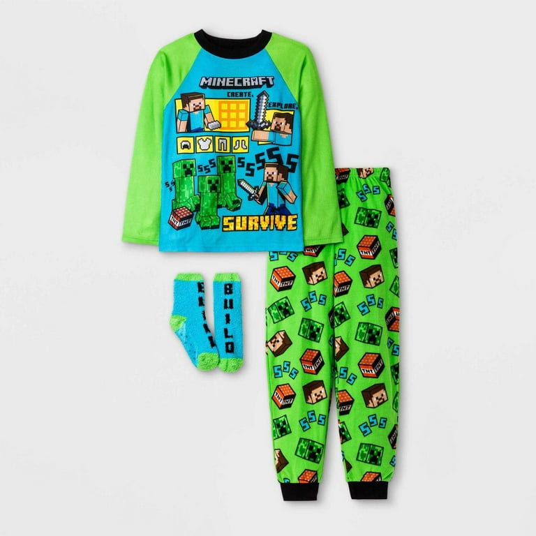 Minecraft pajamas online walmart