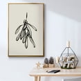 thumbnail image 5 of Mistletoe Sketch II - Framed Gallery Wrapped Holiday Canvas - 17 x 25 - Gold Frame, 5 of 8