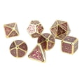 thumbnail image 4 of Juego de dados poliédricos de 7 Uds., accesorios de juego de mesa de dados de Metal divertidos y exquisitos portátiles para fiestas navideñas, 4 of 9