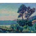 thumbnail image 2 of Armand Guillaumin 17x15 Gold Ornate Wood Frame and Double Matted Museum Art Print Titled - Marine in Saint-Palais (circa 1900), 2 of 4