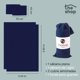 thumbnail image 2 of Juego de Sábanas King Size The Shop, Gris Claro, Microfibra, Material Transpirable, No Alergénico azul marino, 2 of 7