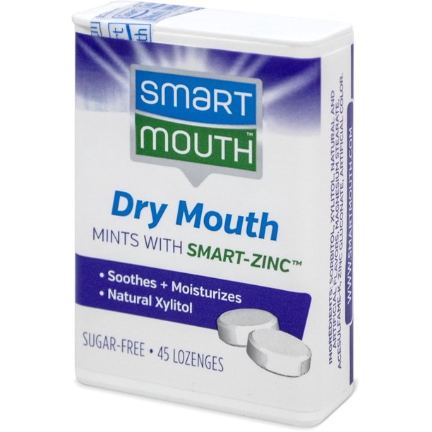 SmartMouth Dry Mouth Relief Mints, Mild Mint, 8 Boxes