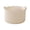 White, variant on Pet Toy Storage Basket, 9.8 x 7.5in Woven Cotton Rope Bin with Rope Handles Dog Cat Accessory Organizer, Round Storage Bucket for Treats Khaki S
