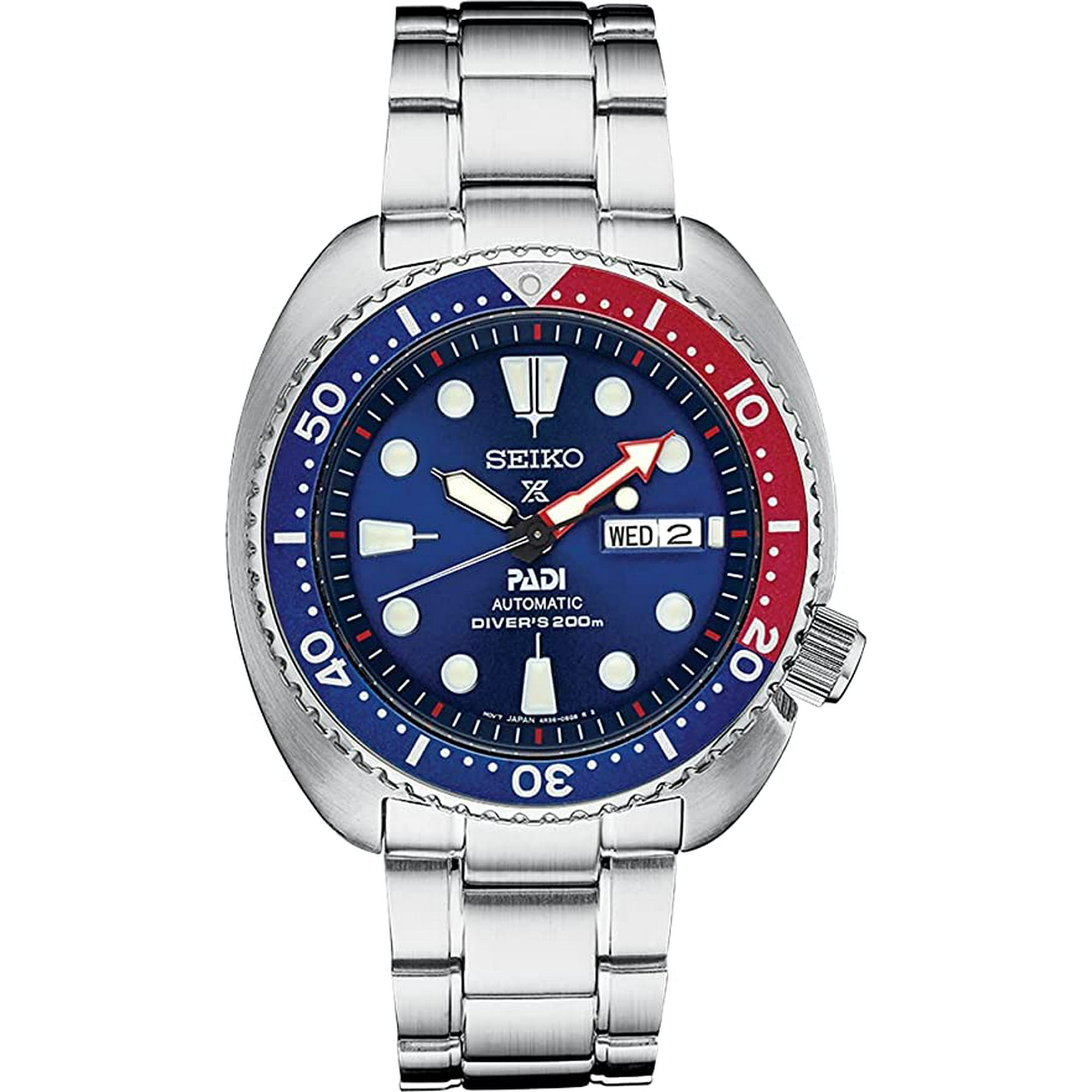 Seiko Prospex PADI Divers Automatic Stainless Steel Mens Watch