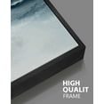 thumbnail image 3 of SHENIFY Blue and Grey Abstract Wall Art 16x24in3pcs Black Framed Modern Minimalist Painting Decor Graffiti Artwork, 3 of 6